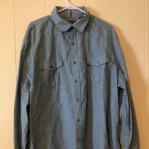XL Men's Collared Button Down Long Sleeve Shirt